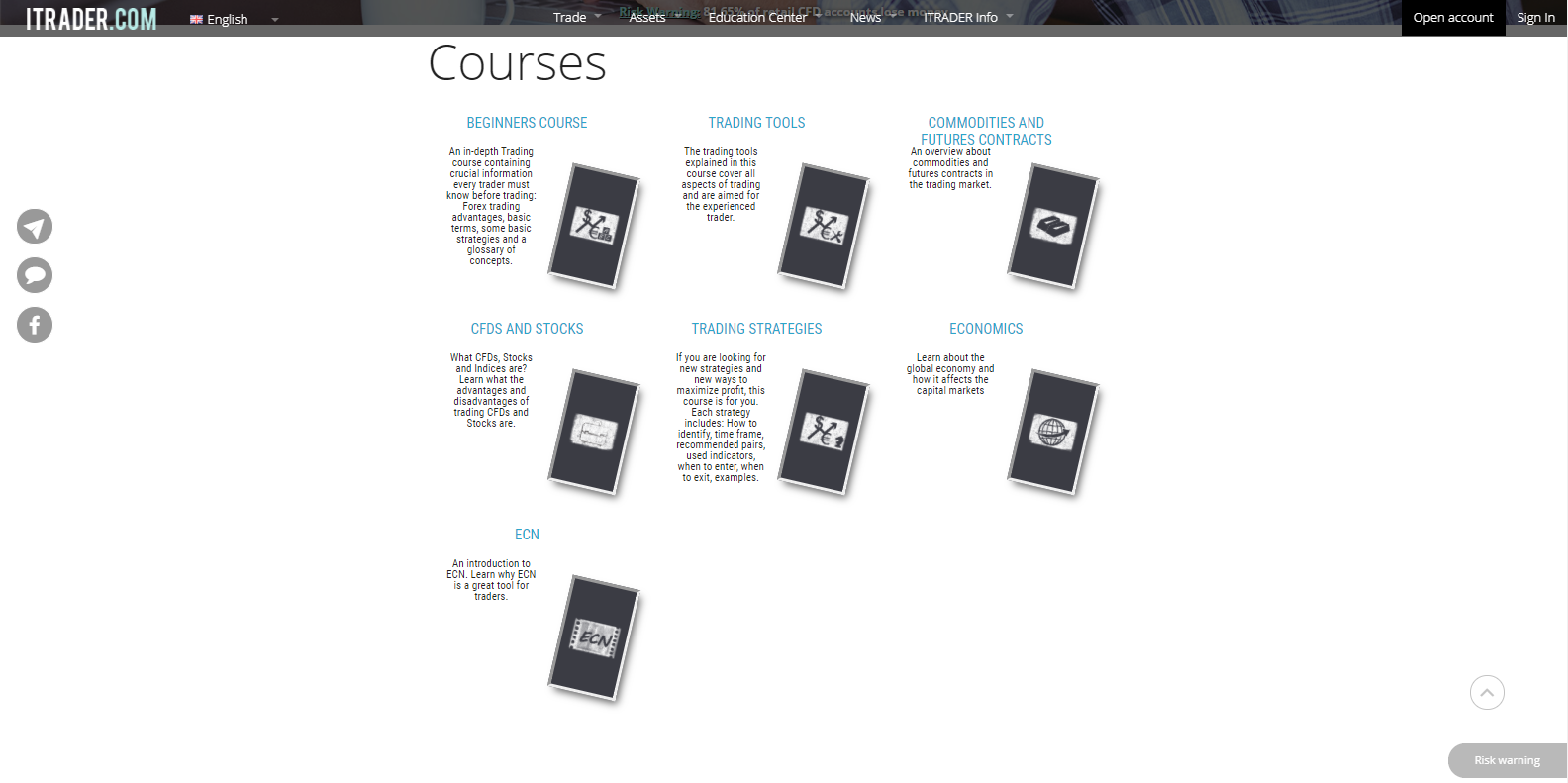 ITRADER course offerings look great but don't work ITRADER course offerings look great but don't work